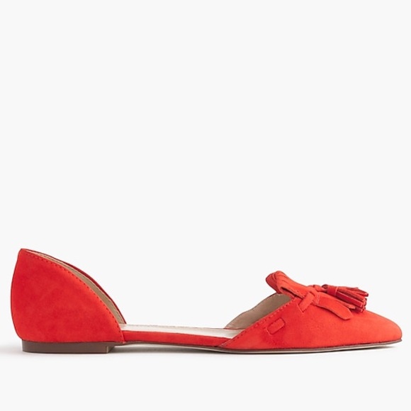J. Crew Shoes - JCrew Suede d'Orsay loafer flats.